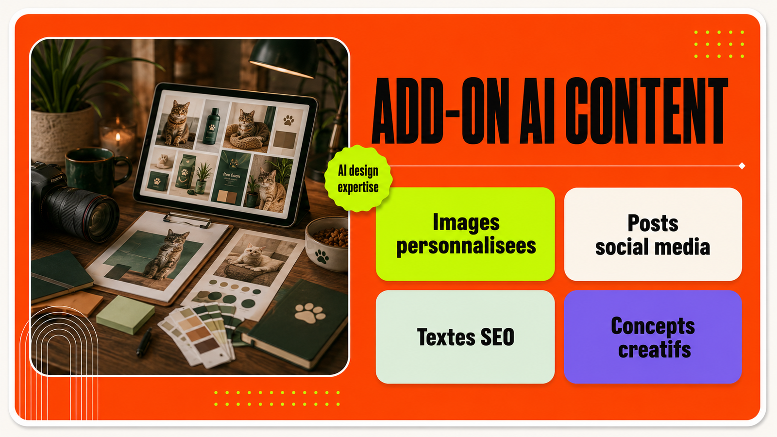 AI content add-on slide